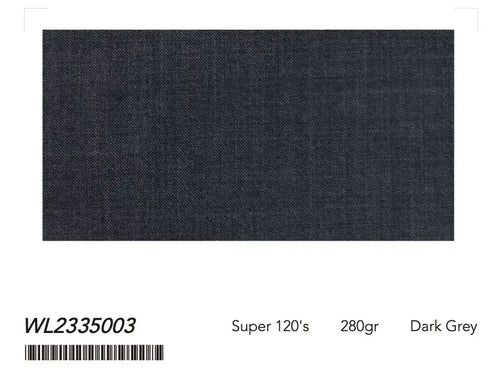 Dark Grey Super 120’s Wool Suit – 280g Refined Tailoring
