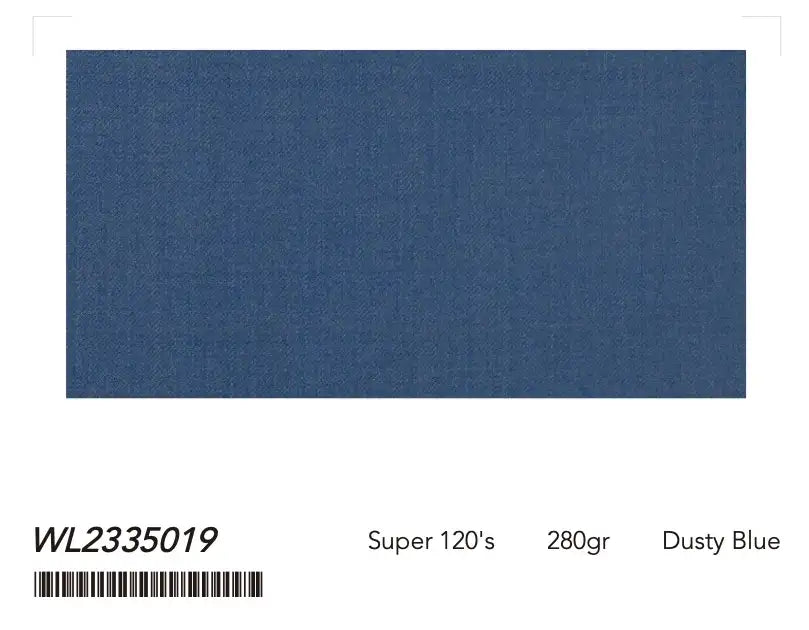 Dusty Blue Super 120’s Wool Suit – 280g Contemporary Tailoring